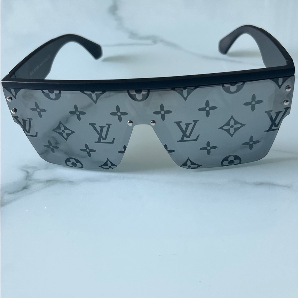 Louis Vuitton Monogram Black and Silver Sunglasses